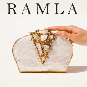 La Perle Mother of Pearl Ramla Hand-Crafted Bag